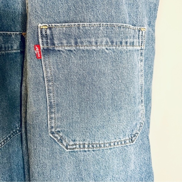 Levi's Women's Utility Loose Overall Denim Jean In The Bag Large - Picture 10 of 11